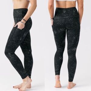 ZYIA Black Reflective Pocket Light n Tight Hi-Rise